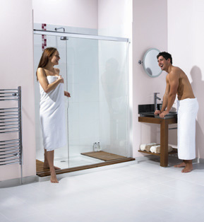 High pressure shower heads with no flow resrtrictor.